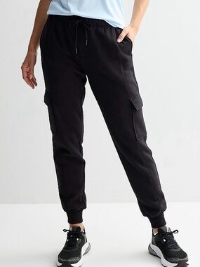 NWOT Tek Gear Black Cargo Jogger Pants, PL